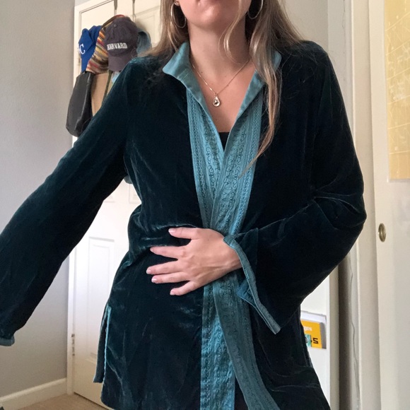 Vintage Soft Surroundings Velvety duster - Picture 2 of 4